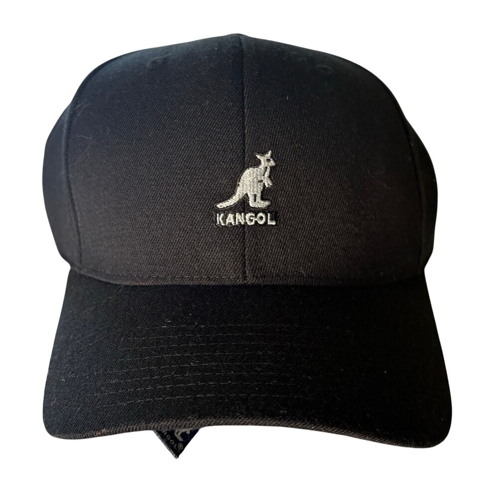 NWT Kangol x Courvoisier Cognac FlexFit Black Fitted Hat Baseball Cap L/XL RARE